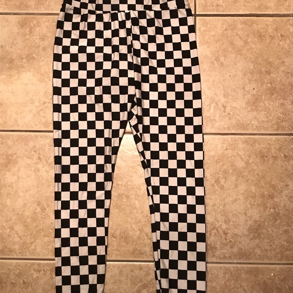H and M checkered leggings